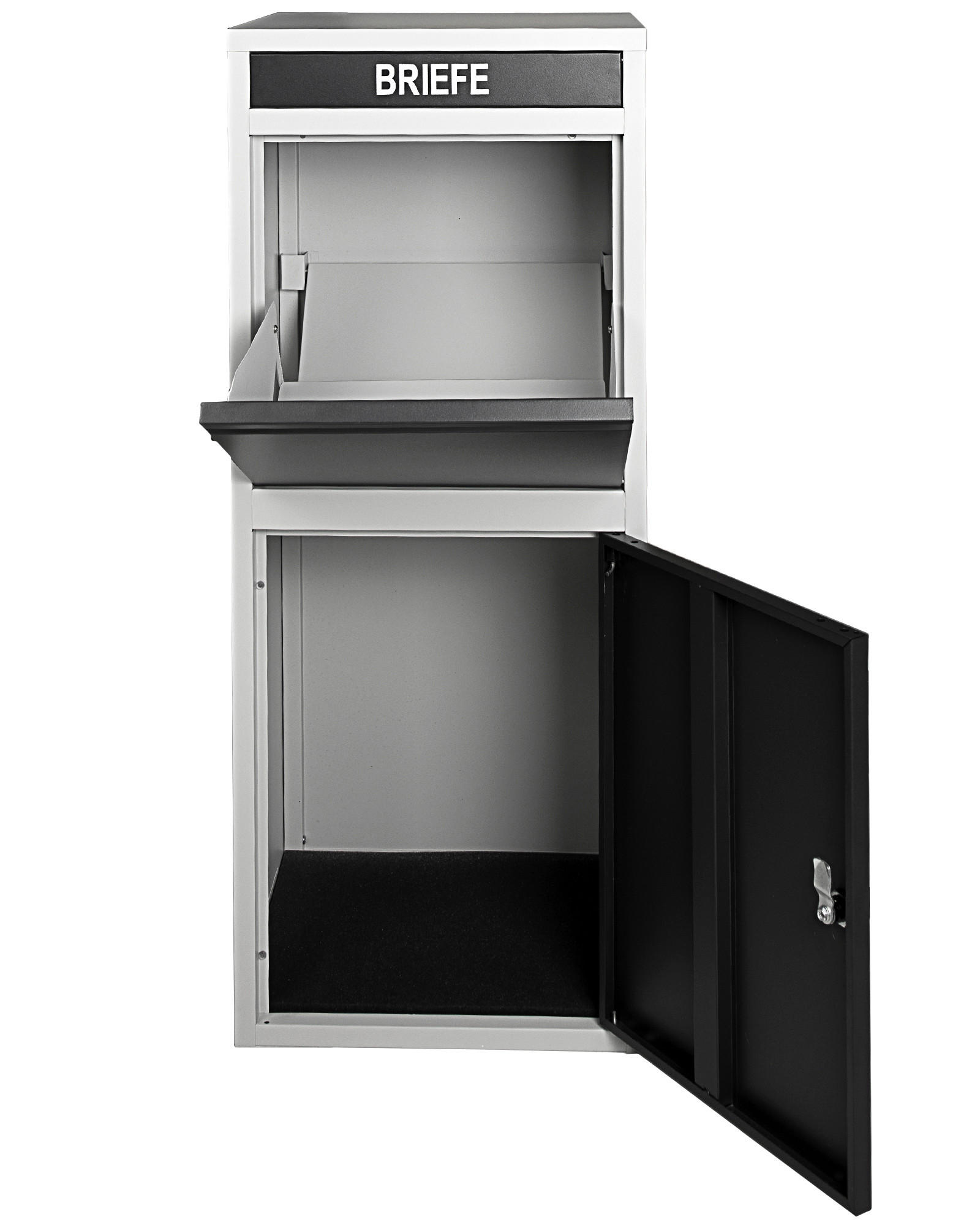 PAKETBOX 41/103/38 cm  - Schwarz/Grau, Basics, Metall (41/103/38cm)