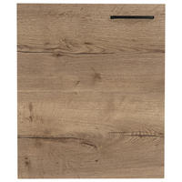 KÜCHENSCHRANKFRONT 60/72/1,9 cm  in Eiche dunkel  - Eiche dunkel/Schwarz, MODERN, Holzwerkstoff/Metall (60/72/1,9cm) - Nobilia