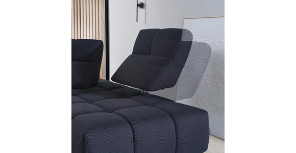 ECKSOFA in Struktur Schwarz 313/233 cm - Schwarz, Design, Kunststoff/Textil (313/233cm) - Emilio Belluti