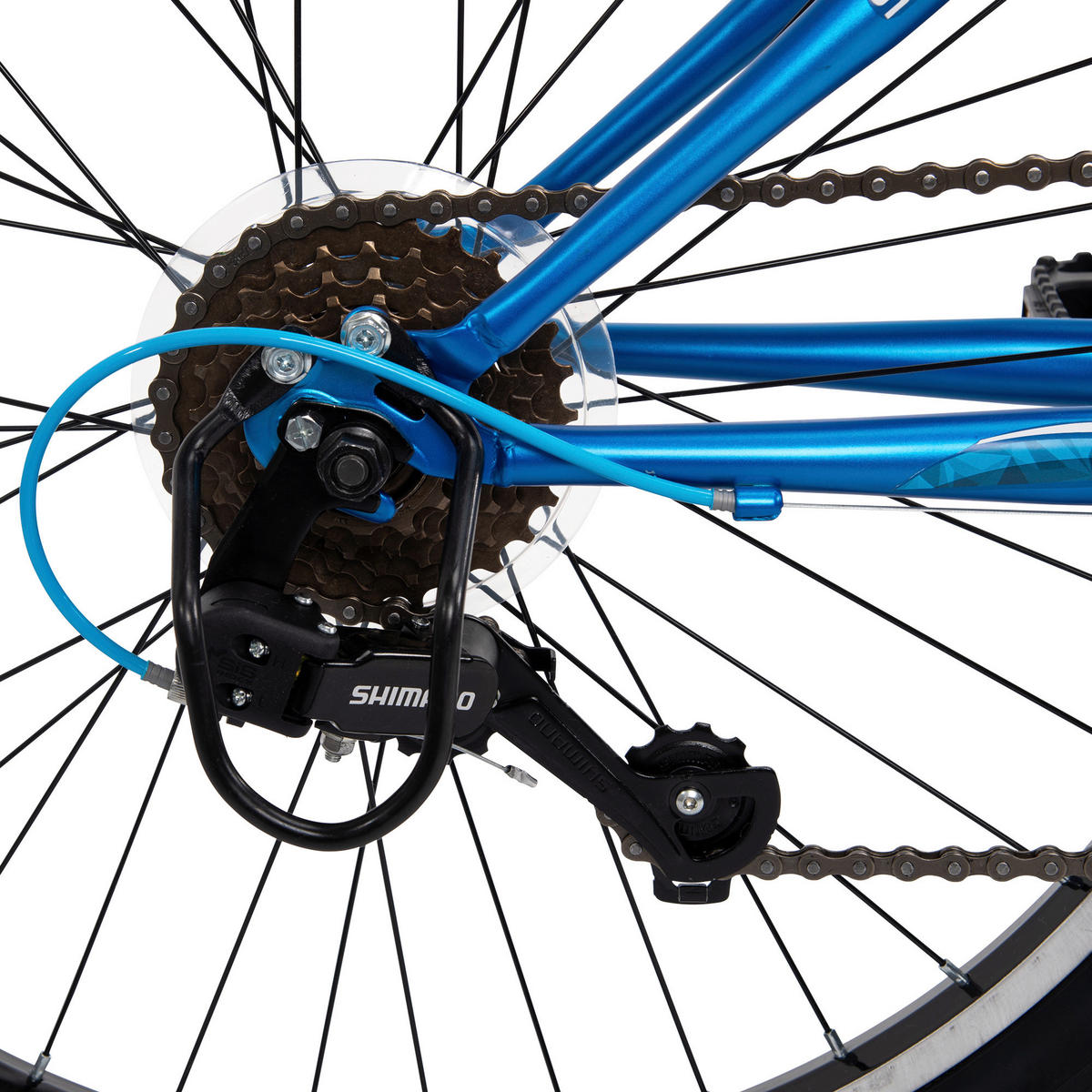 MOUNTAINBIKE 24 Zoll Kinder  - Blau, Basics, Metall (60,5/98/163cm)