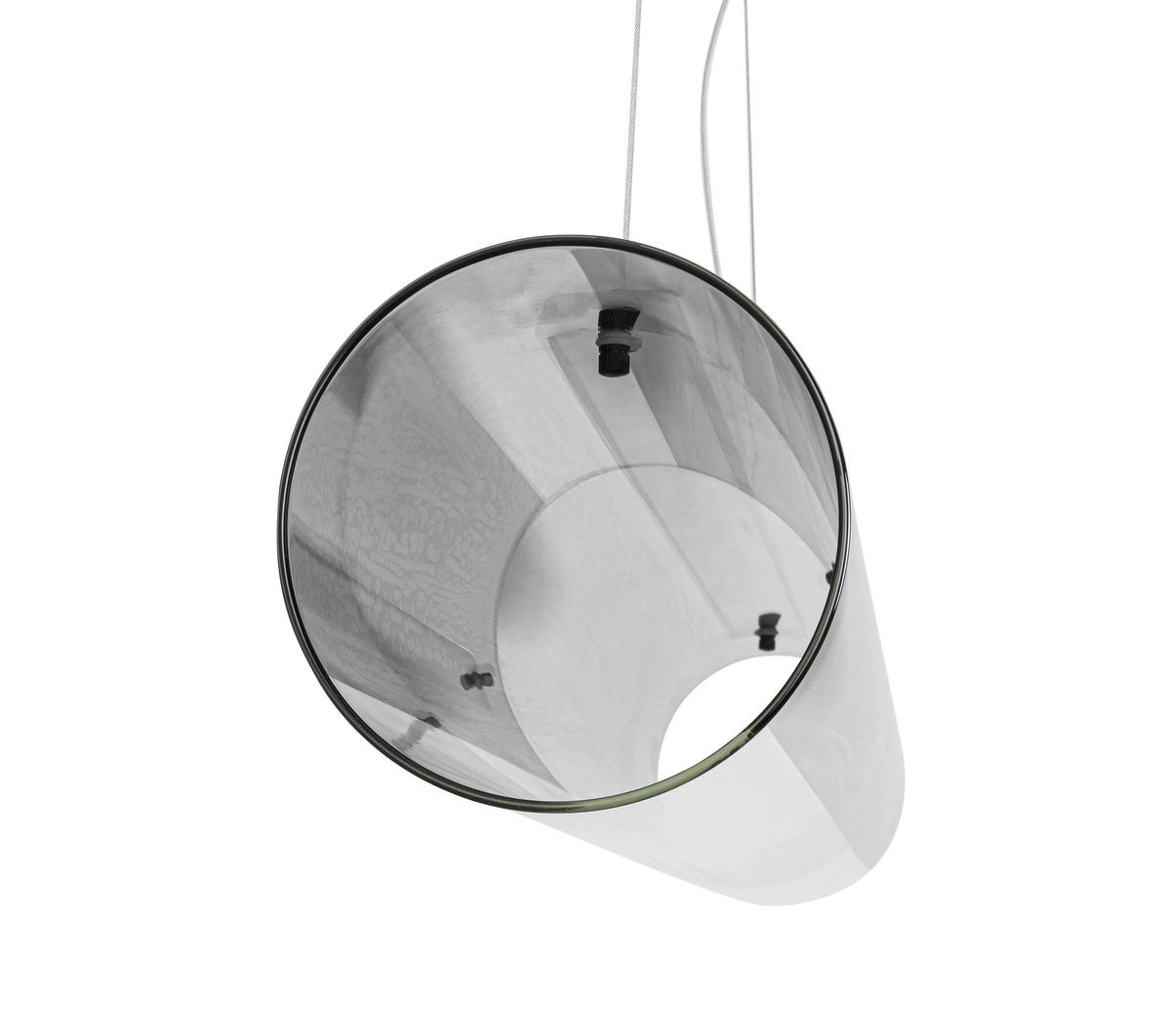 LED-HÄNGELEUCHTE Lumos 100/16/169,5 cm   - Chromfarben/Schwarz, Design, Glas/Kunststoff (100/16/169,5cm) - Dieter Knoll