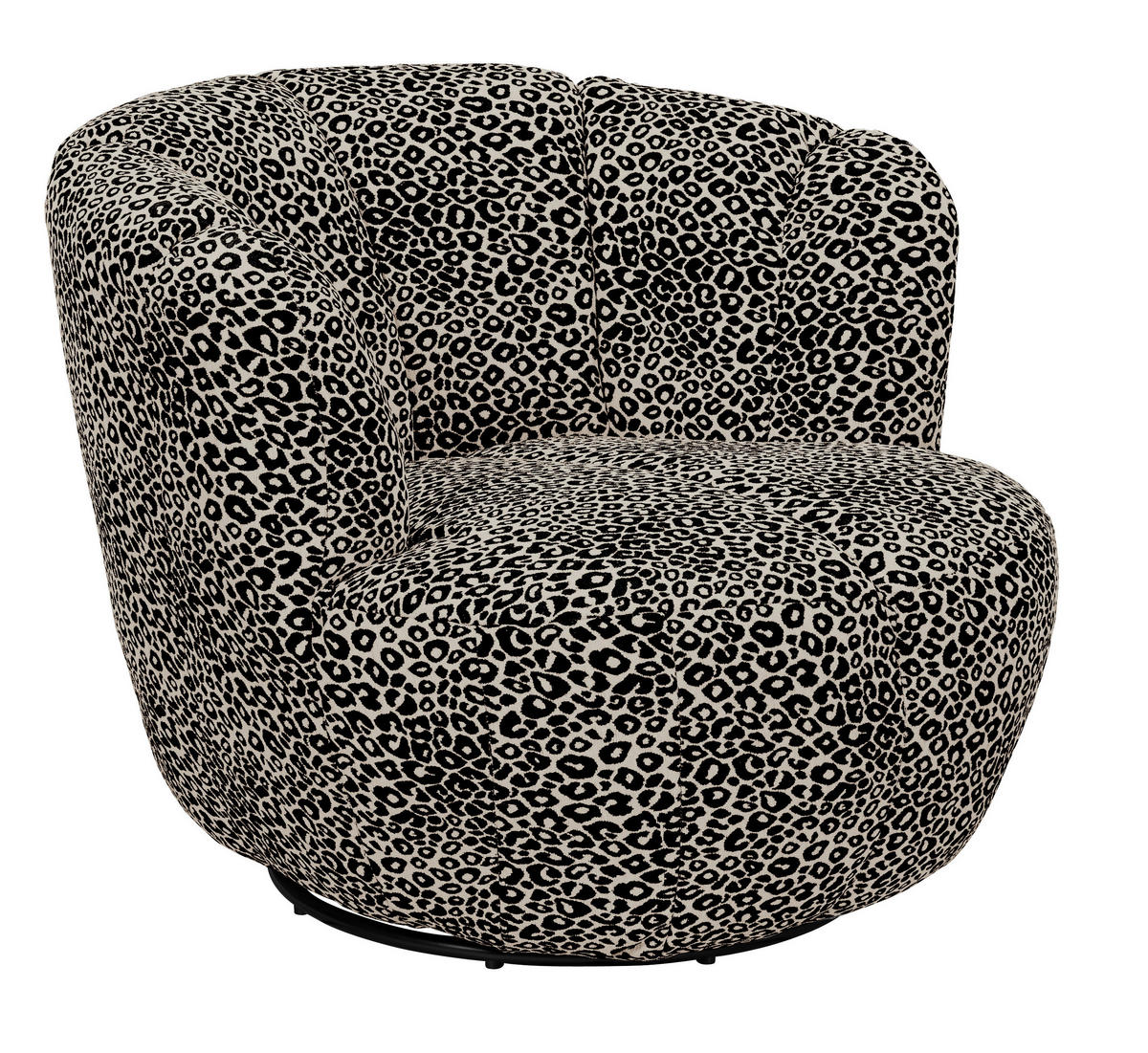 SESSEL Jacquard, Webstoff Braun, Schwarz  - Schwarz/Braun, Modern, Textil/Metall (101/69/107cm) - MID.YOU