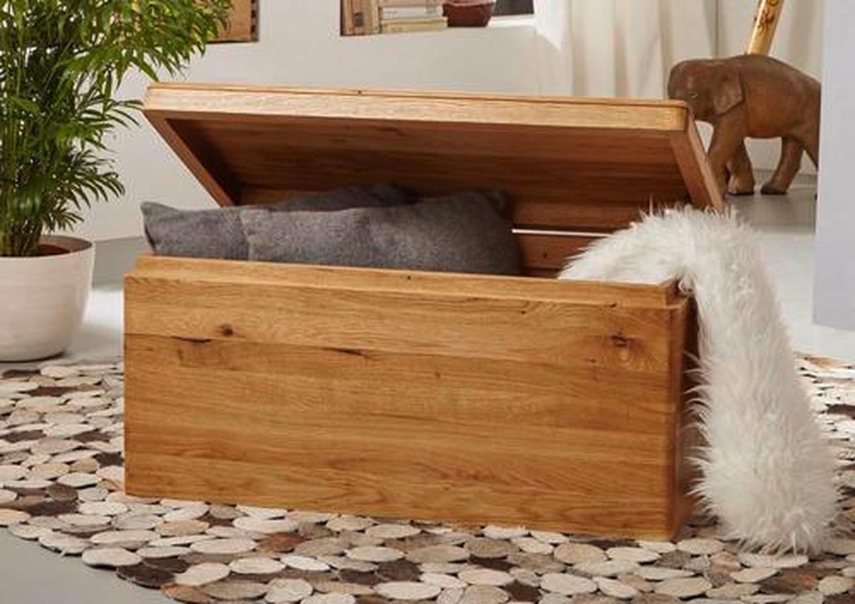 CUFĂR in lemn 80/40/40 cm  - culoare lemn stejar, Design, lemn (80/40/40cm) - Livetastic