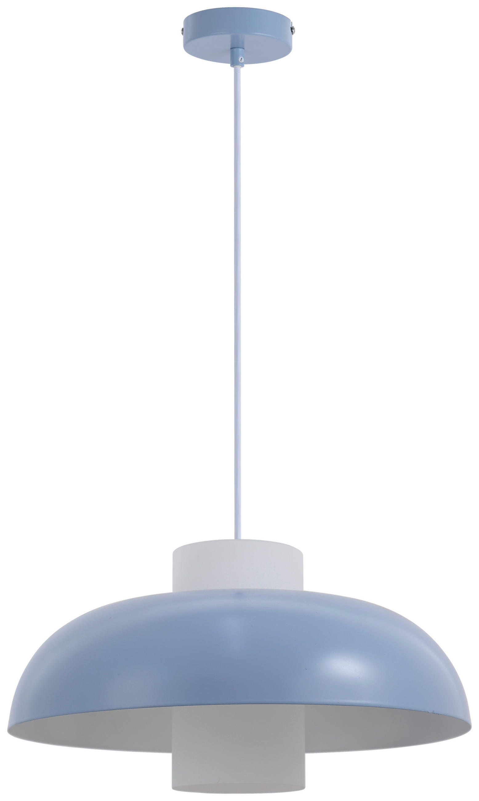 HÄNGELEUCHTE 38/120 cm   - Blau/Weiß, Trend, Glas/Metall (38/120cm) - Collet's Monde