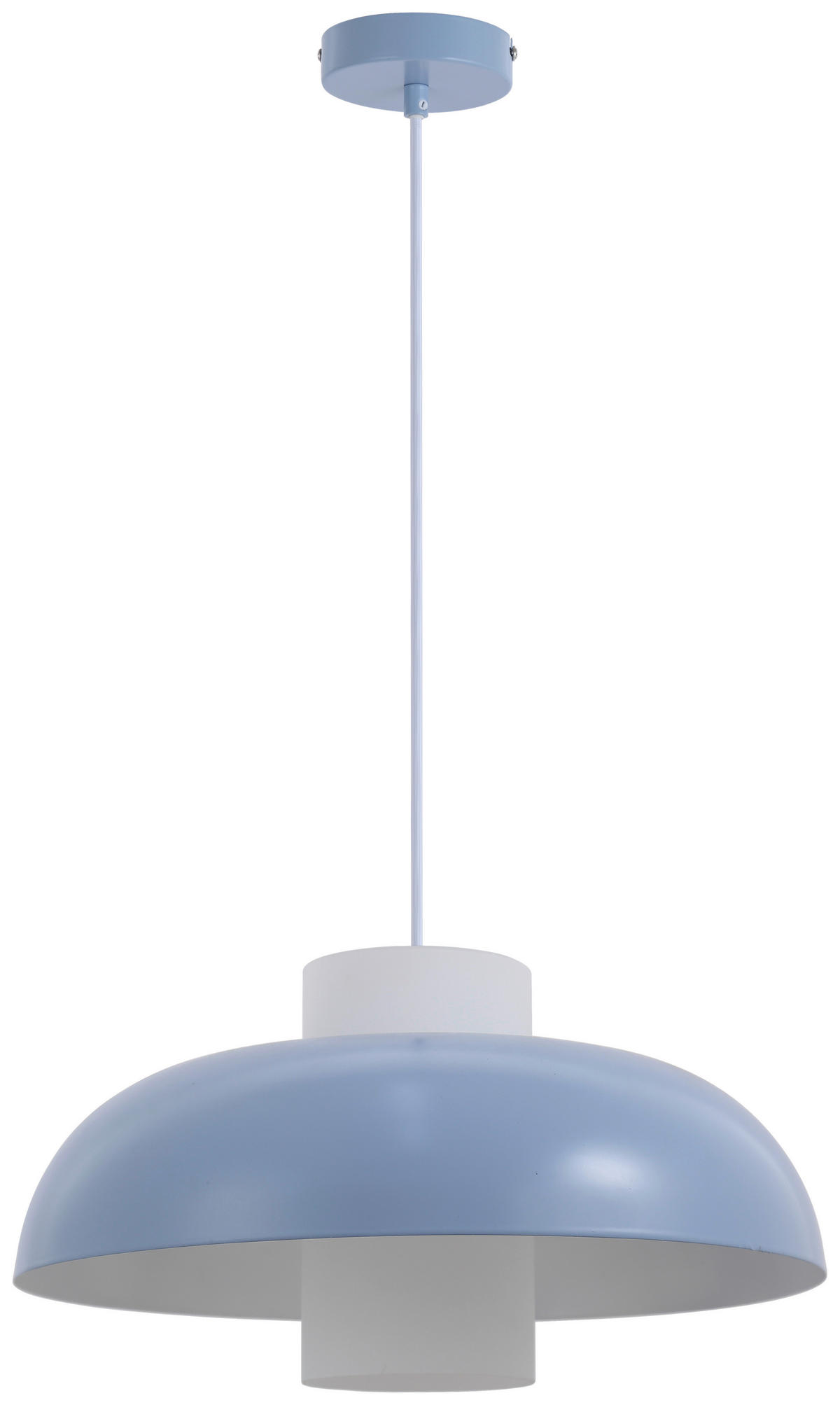 HÄNGELEUCHTE 38/120 cm   - Blau/Weiß, Trend, Glas/Metall (38/120cm) - Collet's Monde