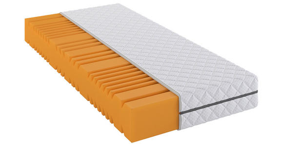 KALTSCHAUMMATRATZE 90/200 cm Höhe ca. 21 cm  - Weiß, MODERN, Textil (90/200cm) - Sleeptex