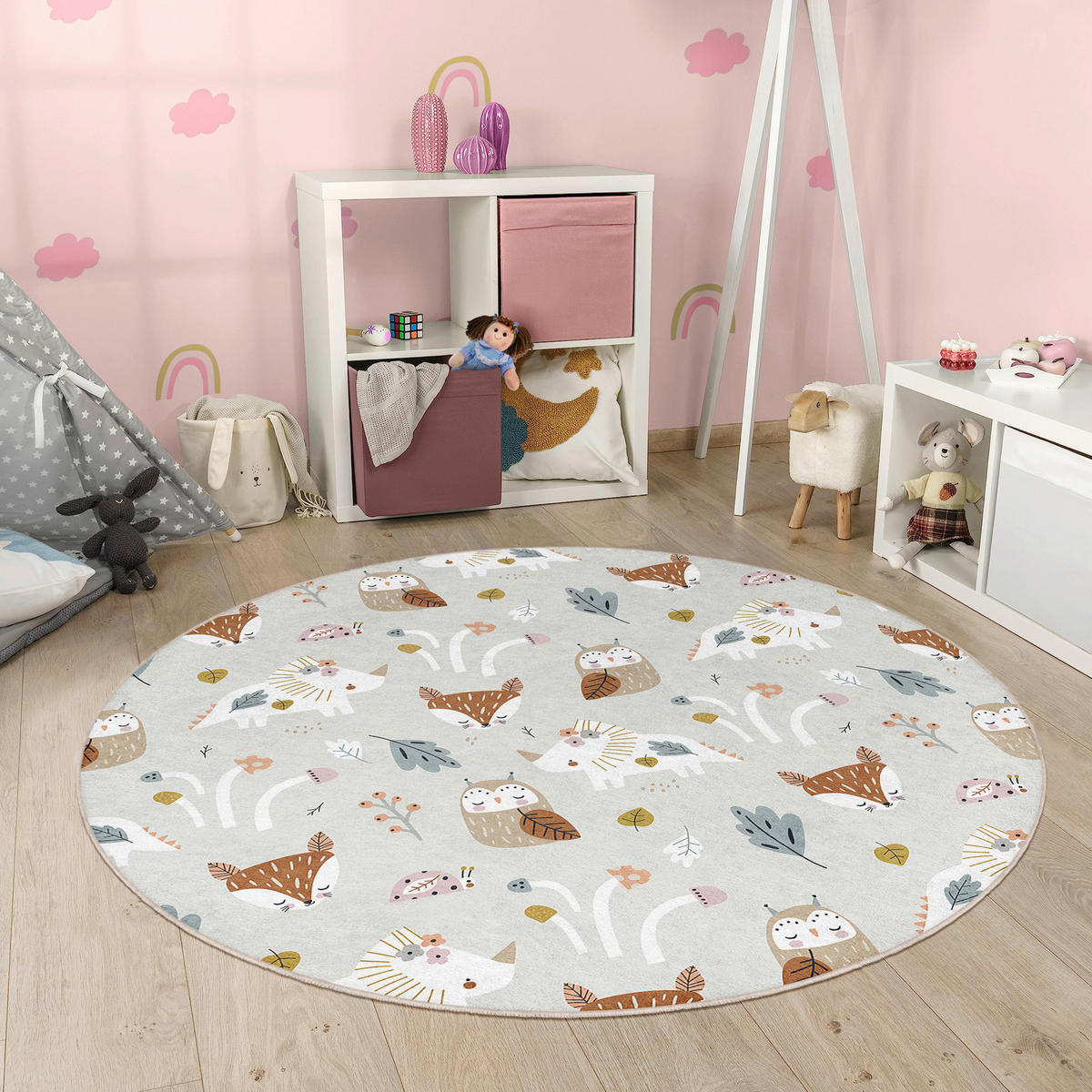 KINDERTEPPICH 120 cm Tier  - Multicolor, Basics, Textil (120cm)