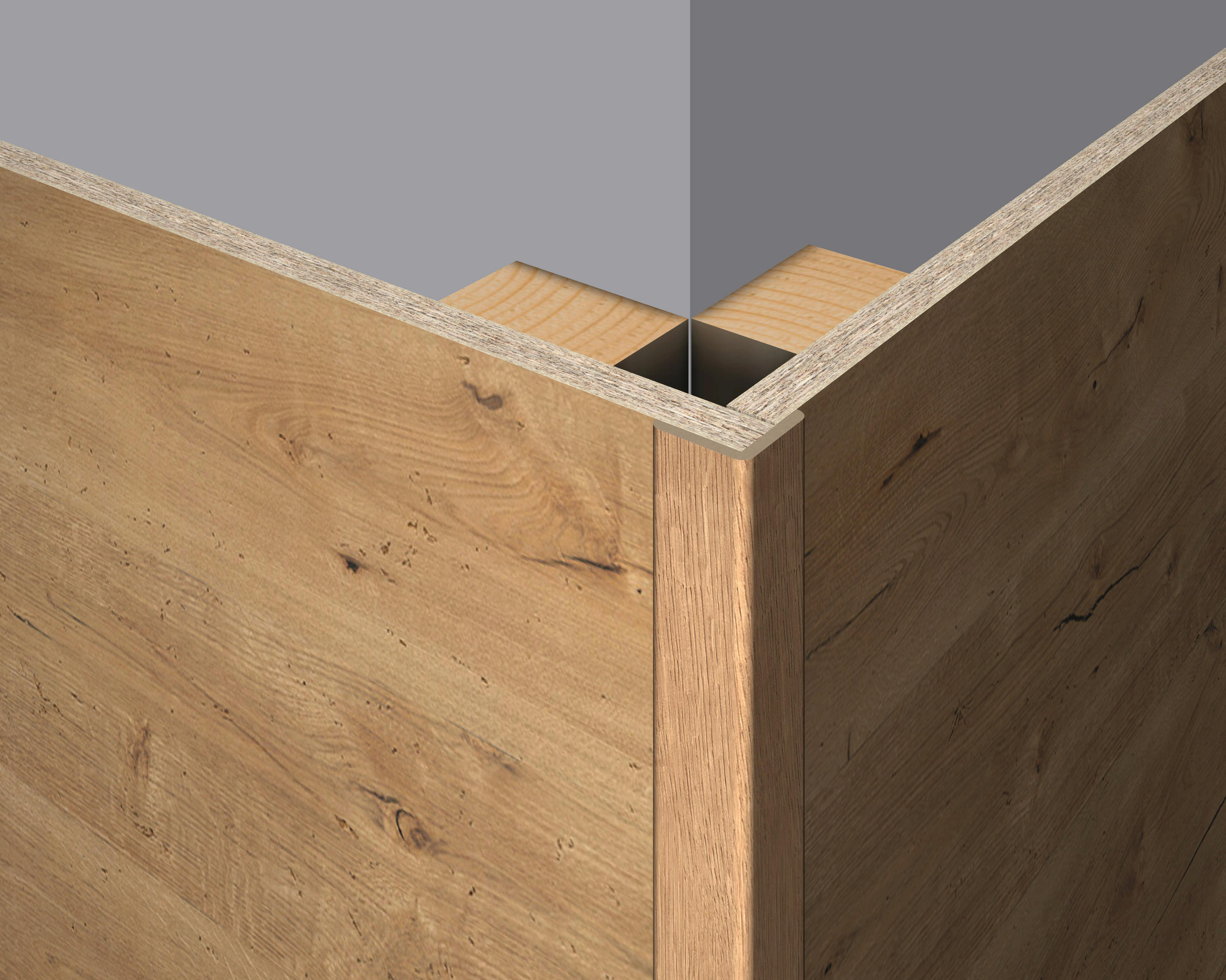 Faltleiste Eiche  - Eichefarben, Basics, Naturmaterialien (240/2.2/2.2cm) - Egger Holzwerkstoffe