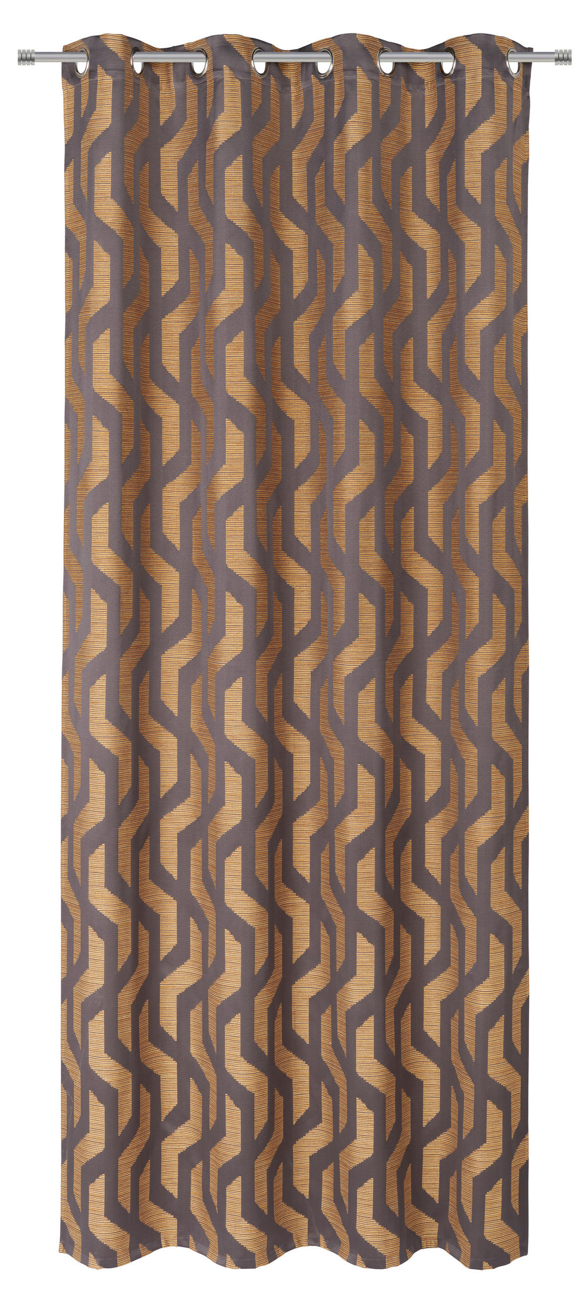 ÖSENVORHANG blickdicht  - Gelb, Design, Textil (140/260cm) - Dieter Knoll
