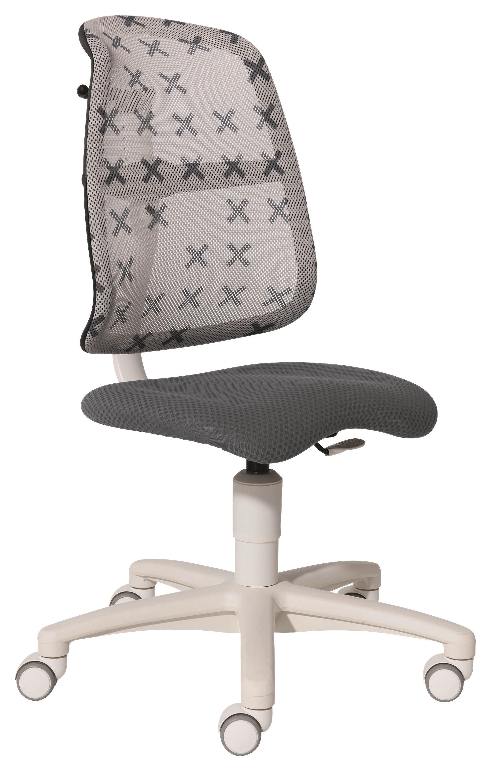 IFJÚSÁGI FORGÓSZÉK - fehér/szürke, Trend, műanyag/textil (58/84-94/73cm) - Paidi