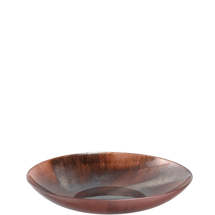 DEKORAČNÍ MISKA - šedá/starorůžová, Natur, sklo (39,50/6,50/39,50cm) - Leonardo