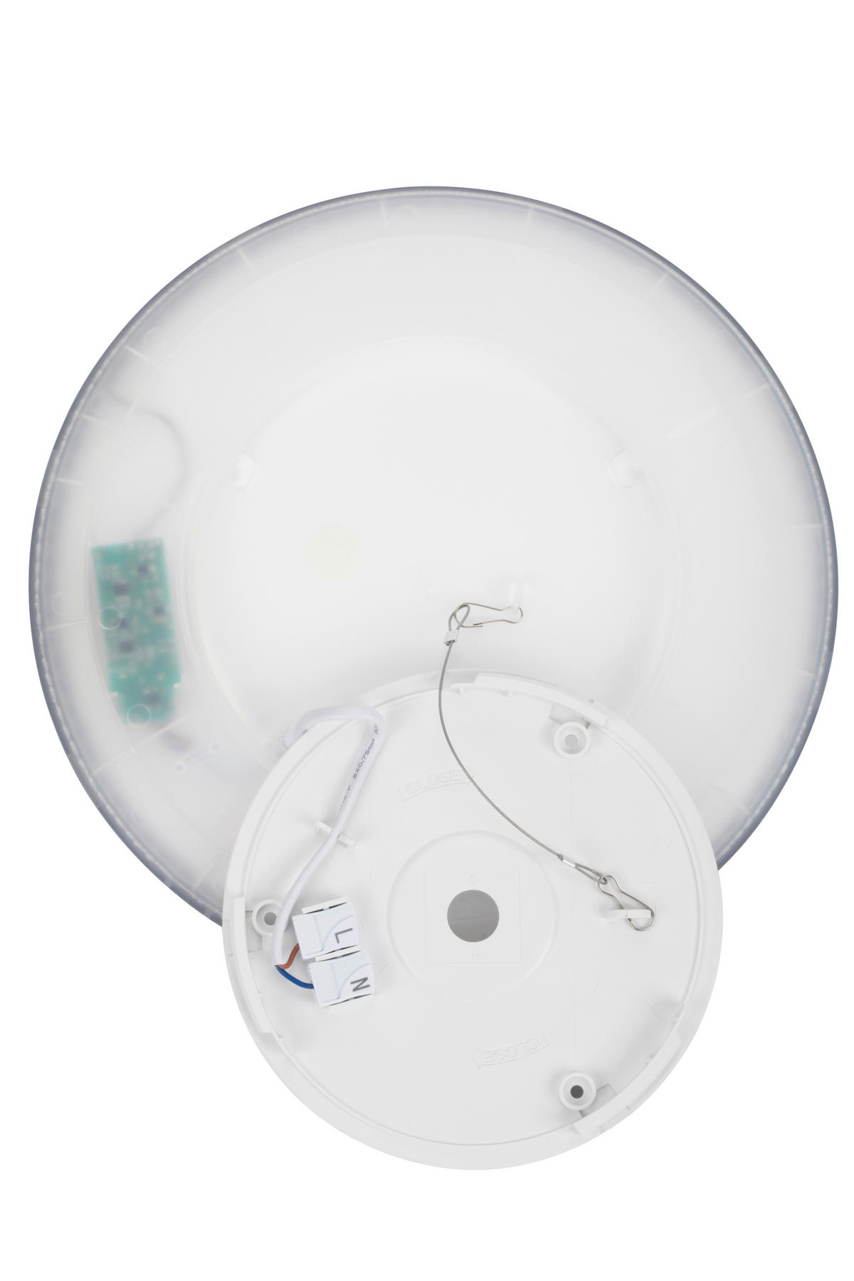 STROPNÍ LED SVÍTIDLO, 29,3/2,8 cm  - černá, Basics, plast (29,3/2,8cm) - Novel