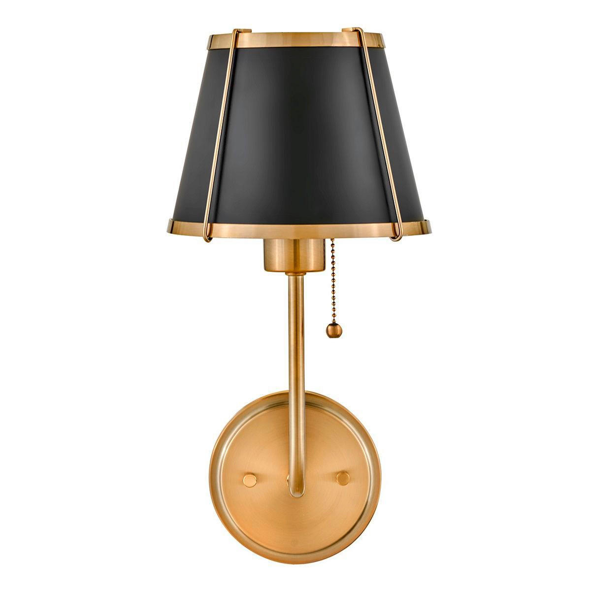 WANDLEUCHTE - Goldfarben/Schwarz, Konventionell, Metall (40/18,4/22,2cm)