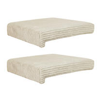 KLEMMKISSEN 2er Set 40/35/38/5/8 cm    - Beige, Basics, Textil (40/35/38/5/8cm)