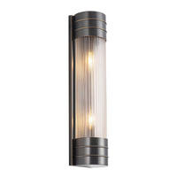 WANDLEUCHTE    - Bronzefarben, KONVENTIONELL, Glas/Metall (46,7/11,2/9,5cm) - Elstead Lighting