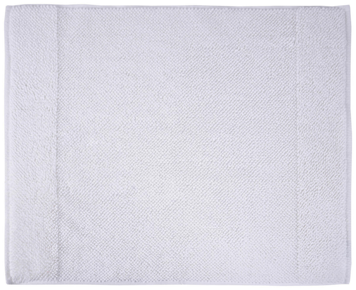KOUPELNOVÁ PŘEDLOŽKA, 50/60 cm - bílá, Konvenční, textil (50/60cm) - Bio:Vio
