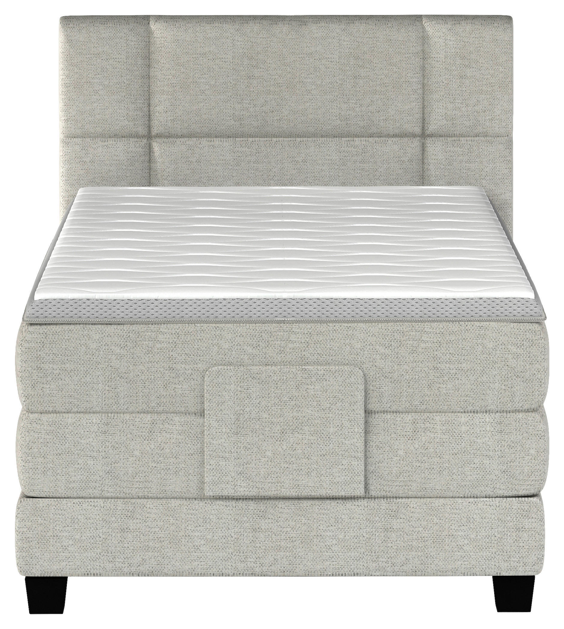 BOXSPRINGBETT 100/200 cm  in  - Schwarz, KONVENTIONELL, Holz/Kunststoff (100/200cm) - Esposa
