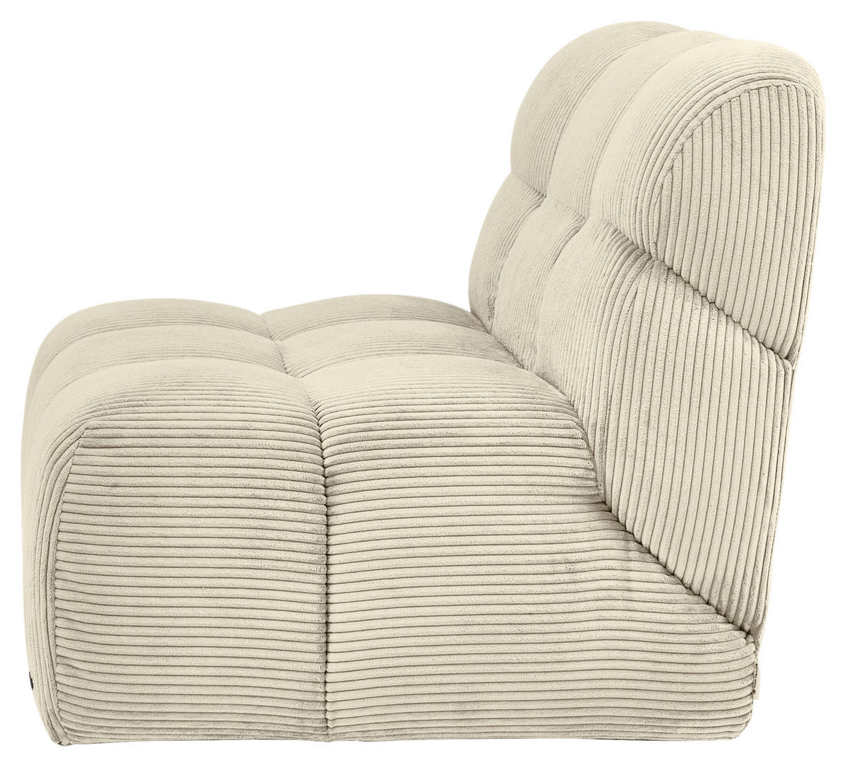 SESSEL in Cord Beige  - Beige/Schwarz, KONVENTIONELL, Textil/Metall (105/78/90cm) - Tom Tailor