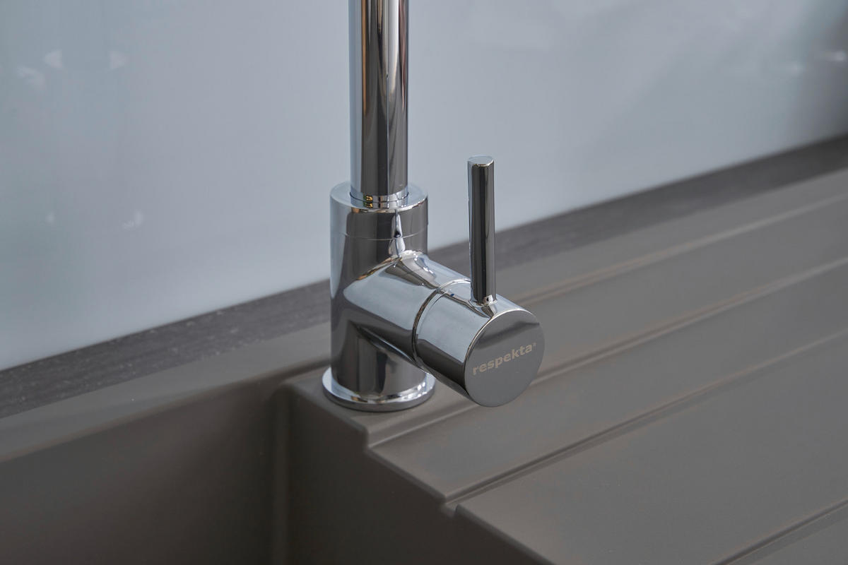 SPÜLE 1712HOUSTON80X50G  - Grau, Trend, Glas/Kunststoff (80/21/50cm) - Respekta