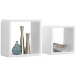 WANDREGALSET 23-28/23-28/15 cm  - Weiß, Basics, Holzwerkstoff (23-28/23-28/15cm) - Xora