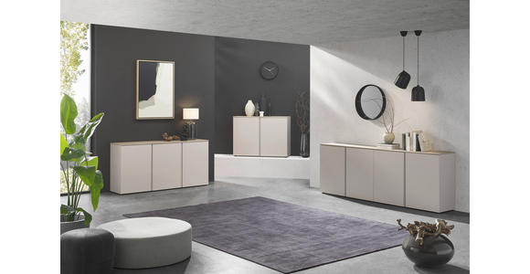 SIDEBOARD  in 120,2/89/43 cm  - Kaschmir/Eichefarben, Design, Holzwerkstoff/Kunststoff (120,2/89/43cm) - Voleo