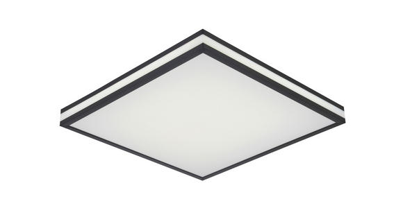 LED-DECKENLEUCHTE 45/45/7,5 cm   - Schwarz/Weiß, LIFESTYLE, Kunststoff/Metall (45/45/7,5cm) - Novel