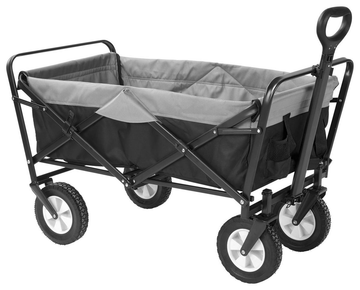 BOLLERWAGEN    - Schwarz/Grau, Basics, Kunststoff/Textil (100/50/80cm) - My Baby Lou