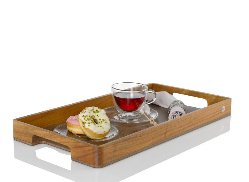 TABLETT Holz Akazie, Walnuss  - Basics, Holz (60/31/5cm) - AdHoc