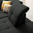 ECKSOFA in Chenille Anthrazit  310/240 cm  - Anthrazit/Schwarz, Design, Textil/Metall (310/240cm) - Xora