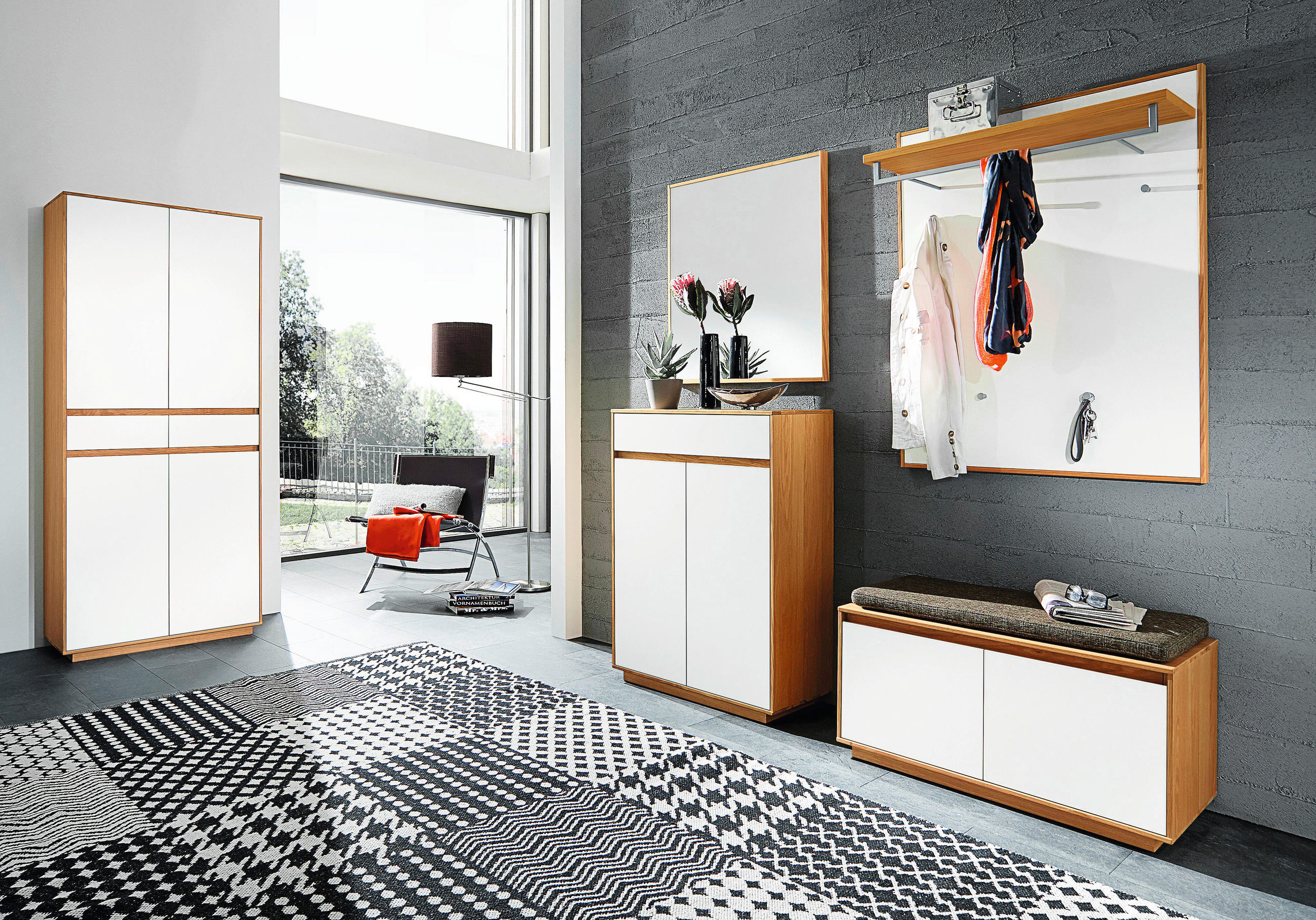 WANDSPIEGEL 70/82/3 cm    - Eichefarben, Design, Glas/Holz (70/82/3cm) - Novel