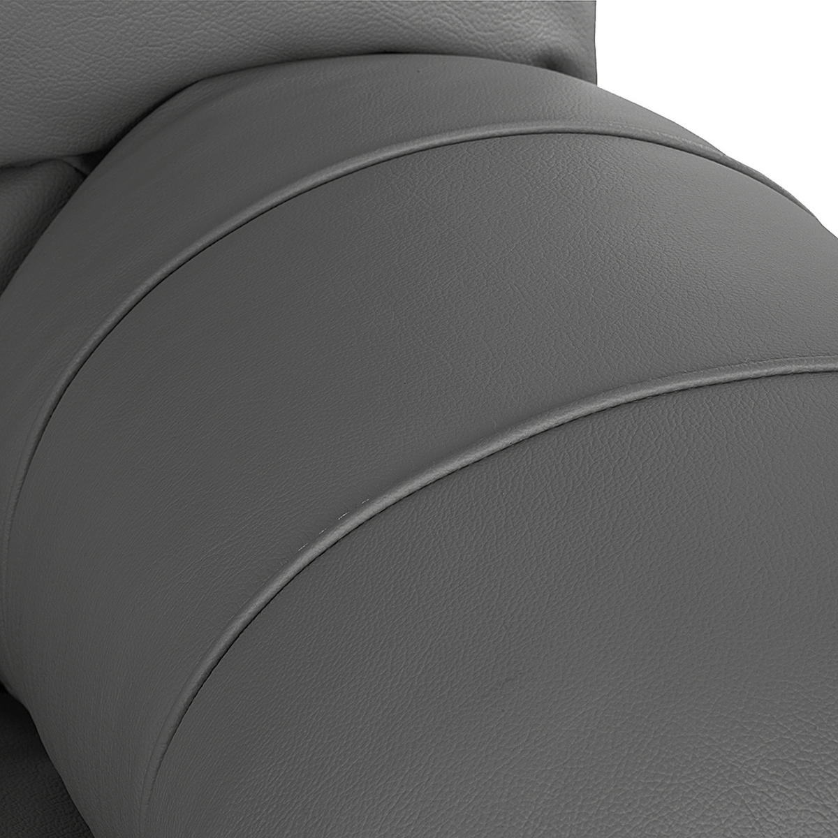 2-SITZER-SOFA in Echtleder Anthrazit  - Anthrazit/Schwarz, Design, Leder/Kunststoff (150/92/85cm) - Livetastic