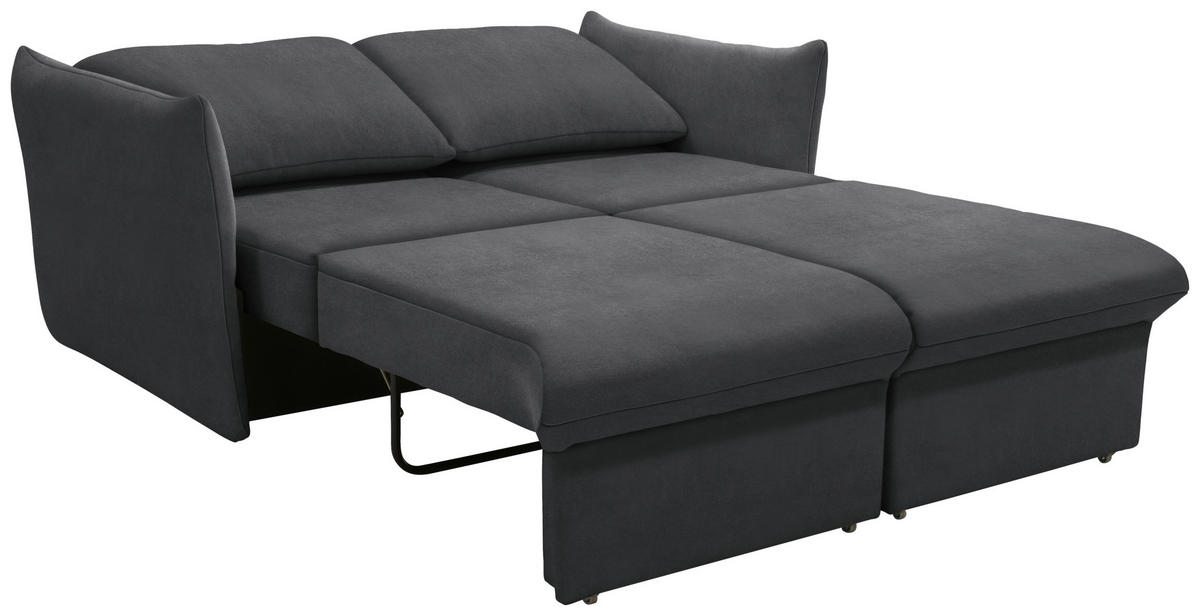 2-SITZER-SOFA in Mikrofaser Dunkelgrau  - Dunkelgrau, Design, Textil (180/100/97cm) - LOOKS by W.Joop