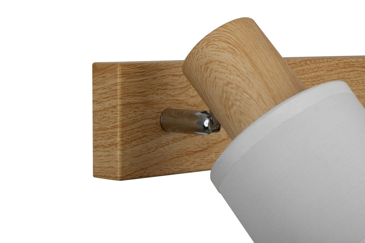 DECKENLEUCHTE 81/11,5/12,5 cm   - Weiß, Trend, Textil/Metall (81/11,5/12,5cm) - Novel