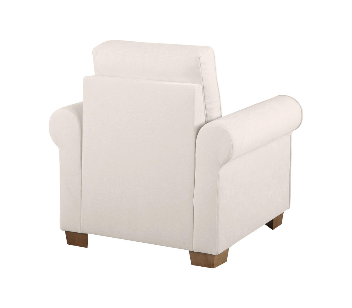 SESSEL in Creme  - Buchefarben/Creme, Design, Holz/Textil (93/89/82cm) - MID.YOU