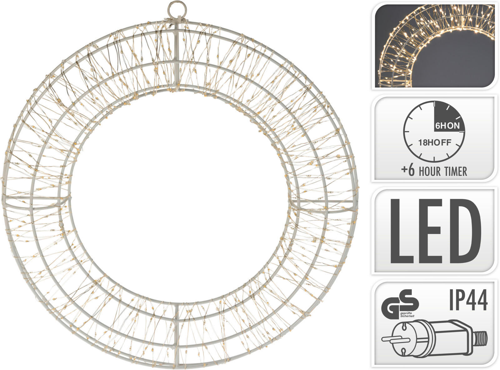 FIGURINĂ DE CRĂCIUN CU LED - Basics (50cm)