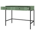 KONSOLENTISCH Dunkelgrün - Dunkelgrün/Schwarz, Design, Holzwerkstoff/Metall (104,2/50/79cm) - Xora