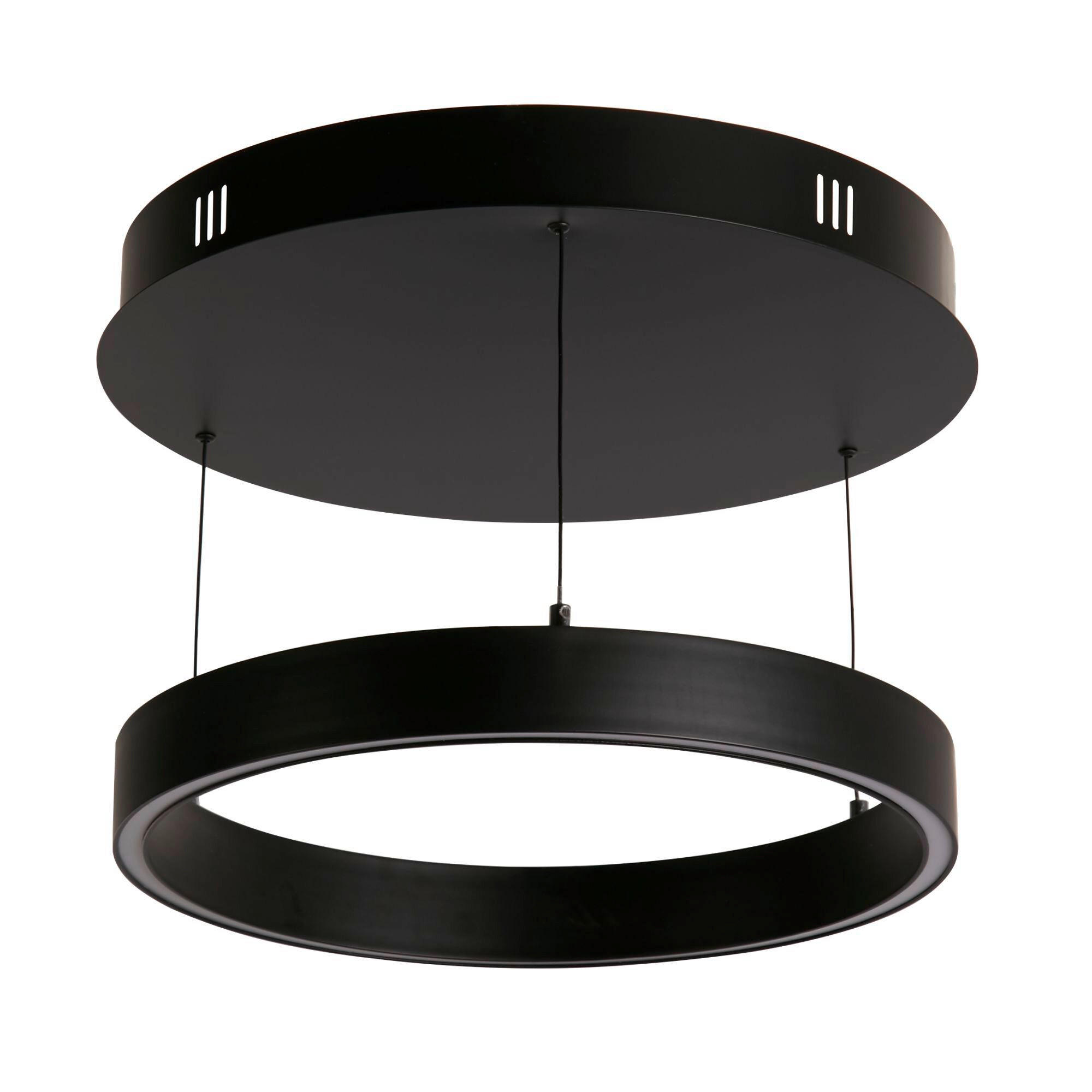LED-HÄNGELEUCHTE Searchlight Layla Pendant 44/12.5 cm   - Schwarz, Basics, Metall (44/12.5cm) - Searchlight