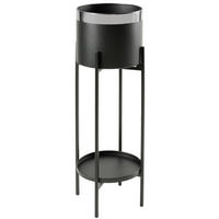 SAKSIJA ZA BILJE  metal  - srebrna/crna, Trendi, metal (28,5/83cm) - Ambia Home