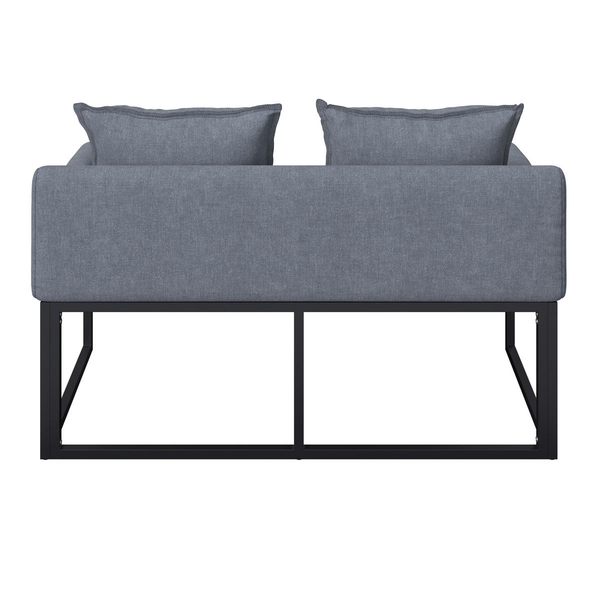 GARTENBANK 136/85/62 cm  in Grau  - Grau, MODERN, Textil/Metall (136/85/62cm) - Beldano