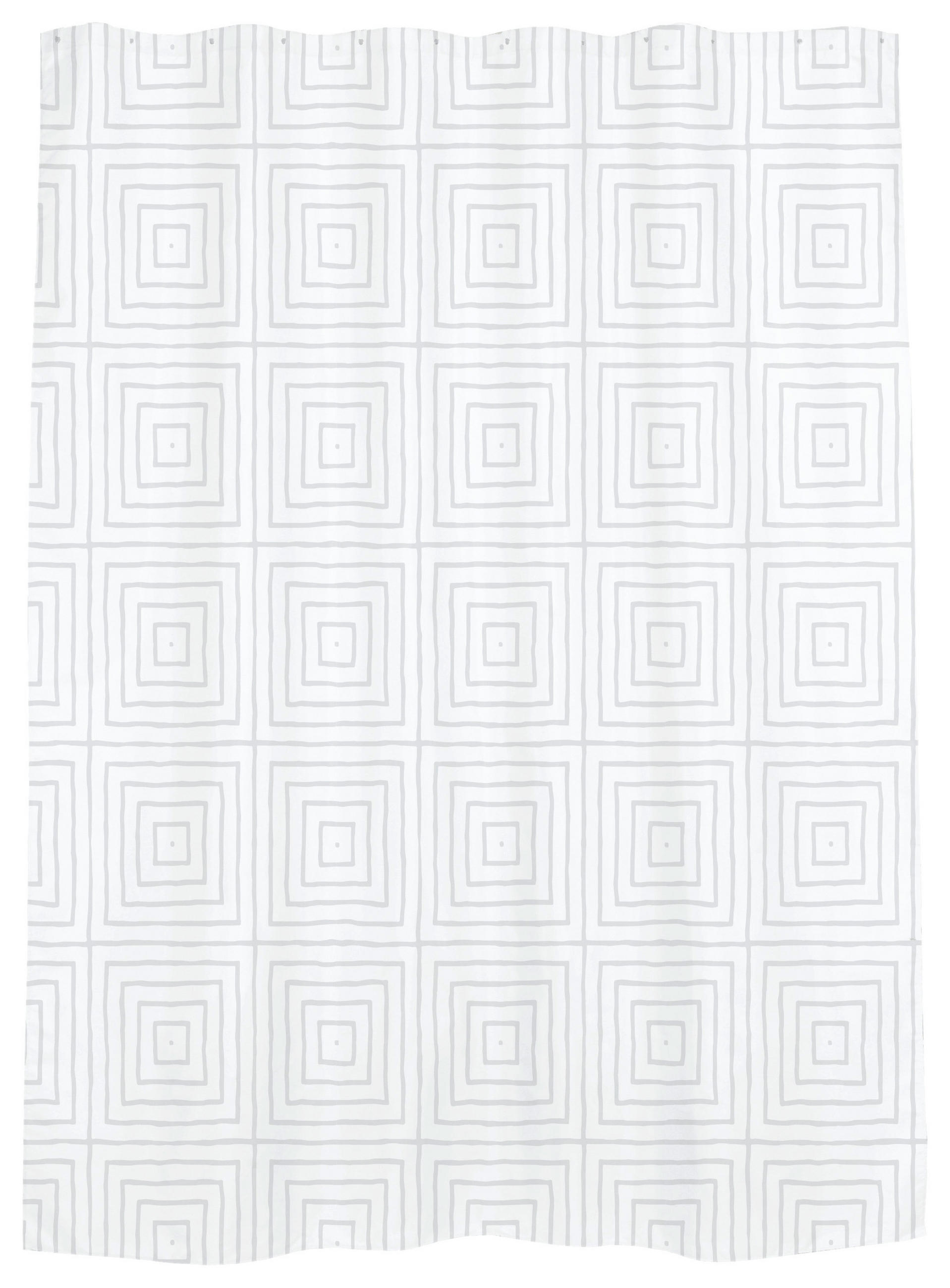 DUSCHDRAPERI 180/200 cm  - vit, Design, textil (180/200cm)