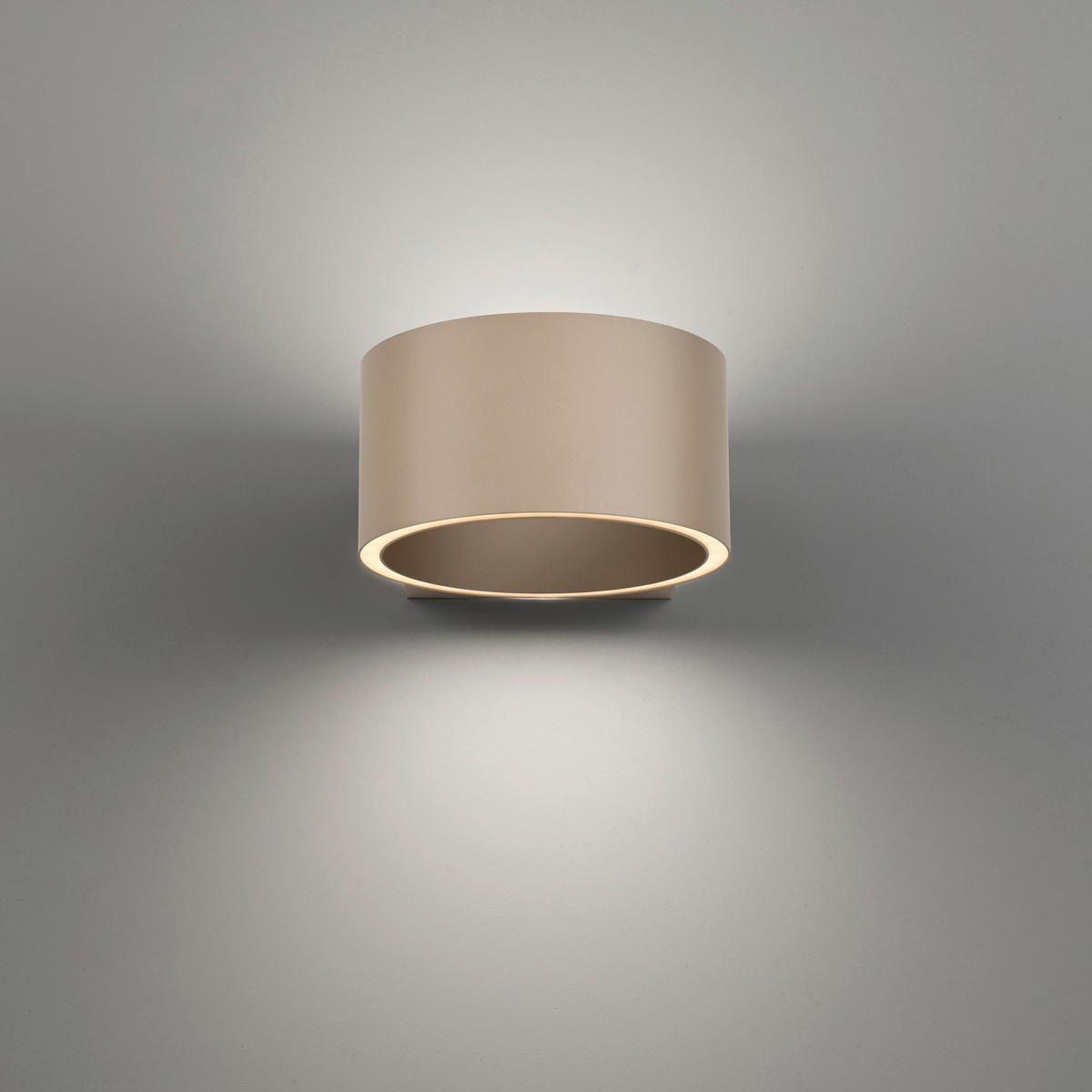 LED-WANDLEUCHTE Pure Clipse 18.5/15/8 cm  - Braun, Design, Kunststoff/Metall (18.5/15/8cm) - Neuhaus PURE