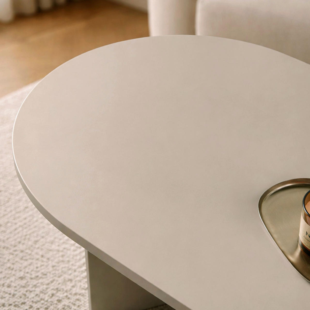 COUCHTISCH Creme  - Creme, Design, Holzwerkstoff (119/40/60cm) - MID.YOU