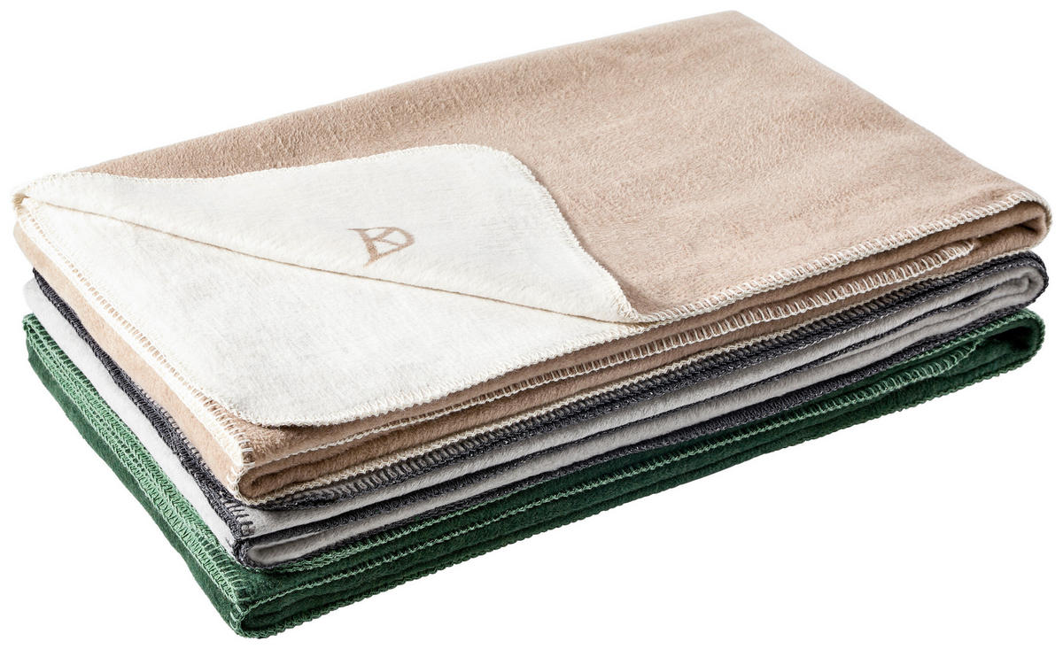 WOHNDECKE FRAME 150/200 cm  - Anthrazit/Silberfarben, Design, Textil (150/200cm) - Dieter Knoll