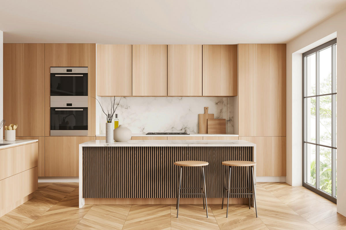 AKUSTIKPANEEL PVC Eiche foliert 57.25/1.9/240 cm  - Eichefarben, KONVENTIONELL, Holzwerkstoff/Textil (57.25/1.9/240cm)