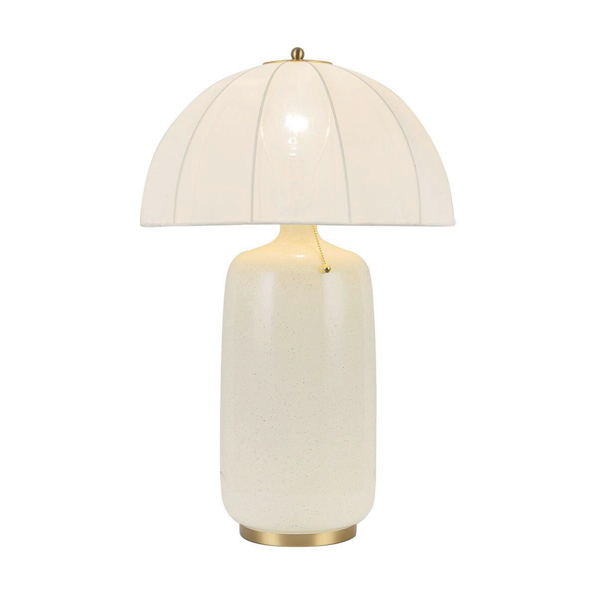 LED-TISCHLEUCHTE Alora Mood 69,9/45,7 cm  - Goldfarben/Creme, Design, Textil/Metall (69,9/45,7cm) - Elstead Lighting
