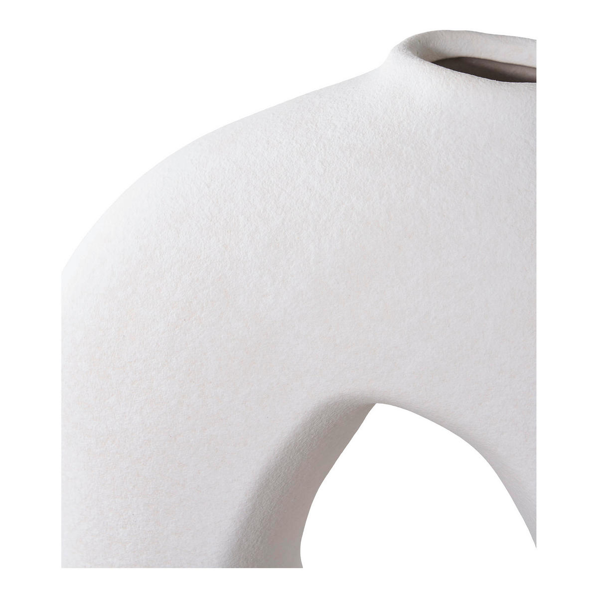 VASE  - Weiß, Design, Keramik (24/27.8/10.5cm)