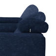 ECKSOFA in Mikrofaser Dunkelblau  207/301 cm  - Schwarz/Dunkelblau, Design, Textil/Metall (207/301cm) - Xora