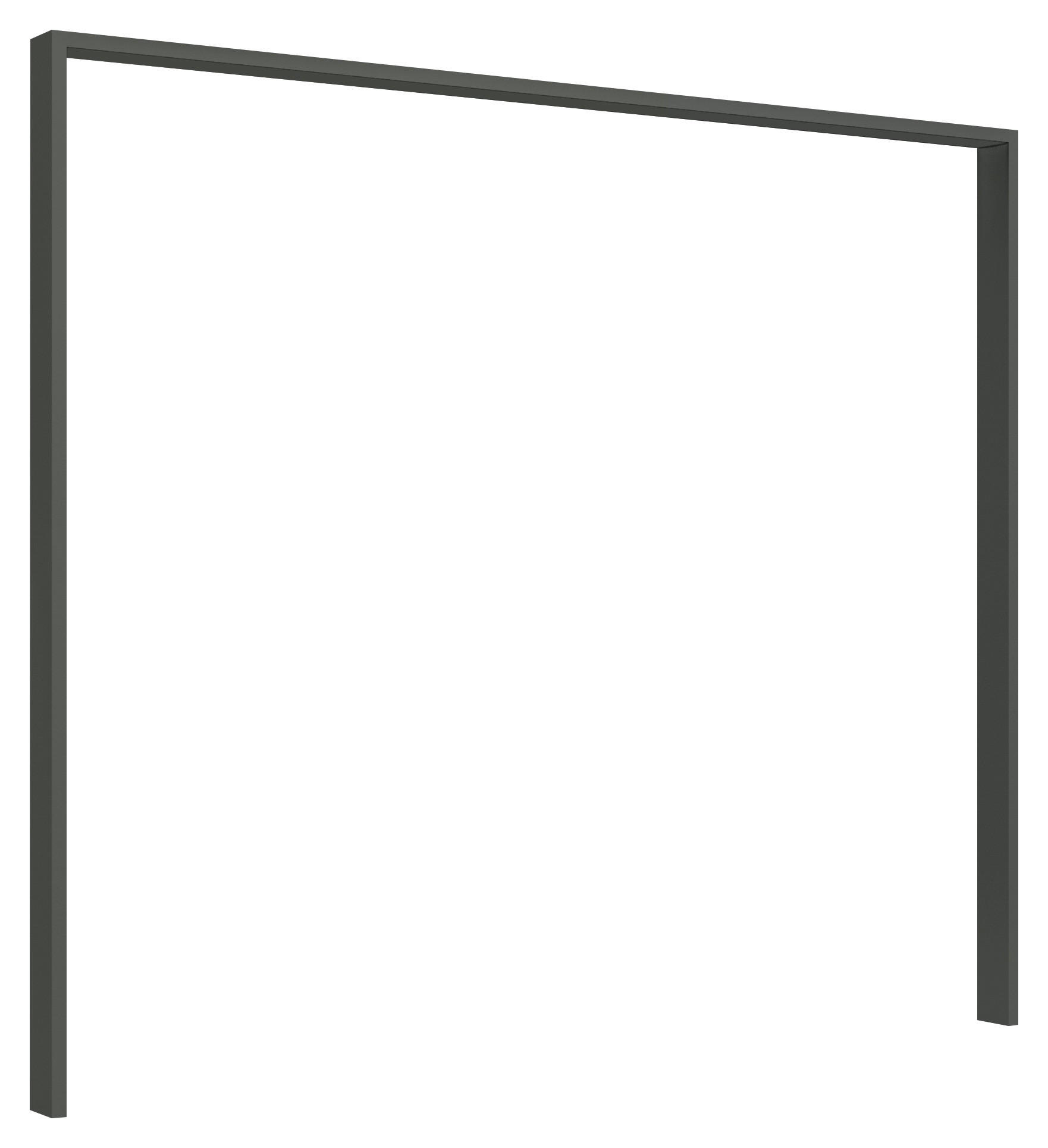 PASSEPARTOUTRAHMEN 228/208/12 cm Graphitfarben  - Graphitfarben, Design, Holzwerkstoff (228/208/12cm) - Boxxx