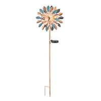 SOLCELLSLAMPA - blå/svart, Design, metall/glas (25/12/92cm) - Ambia Garden