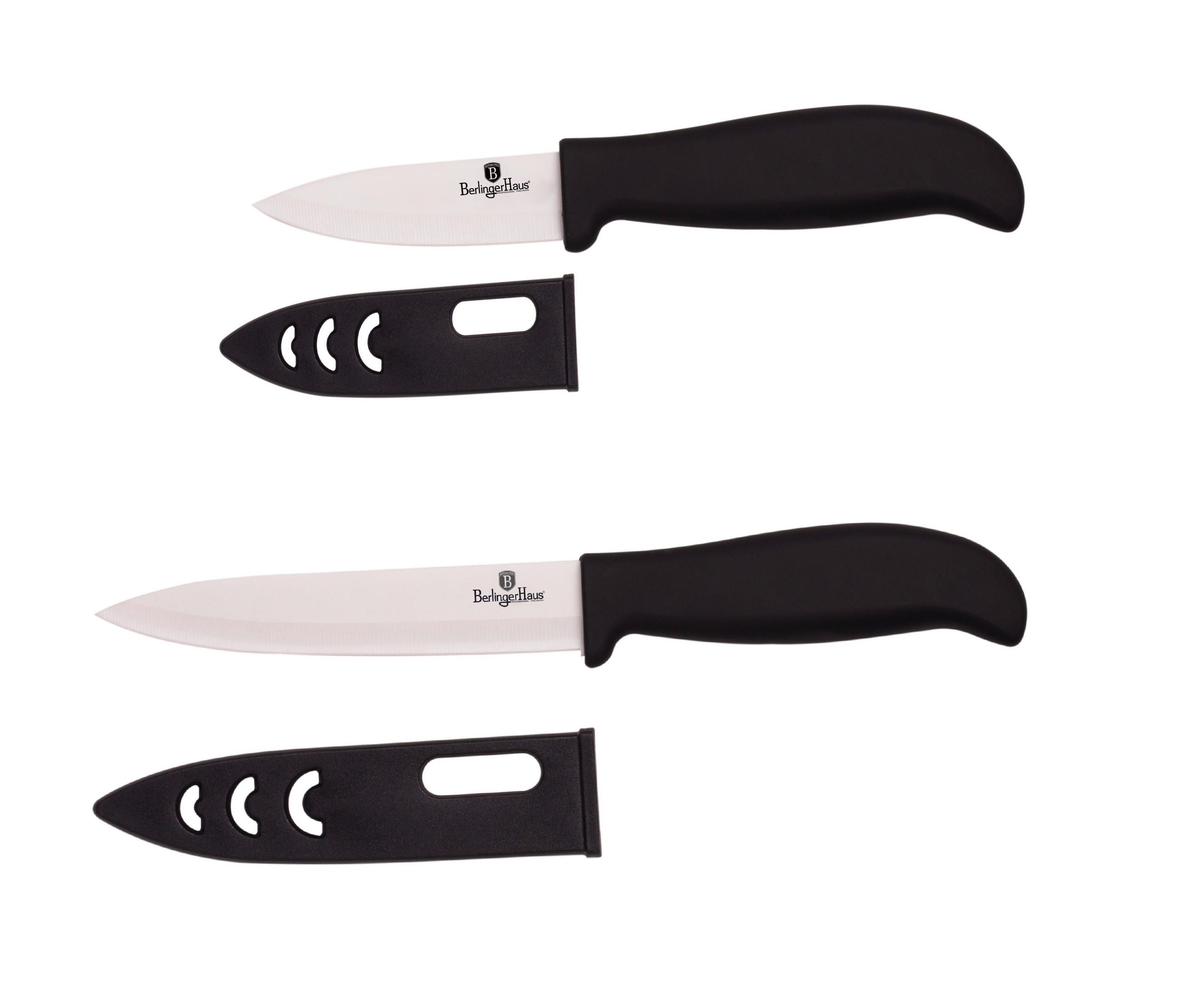 SET NOŽEV   2-delni - temno siva/črna, Basics, umetna masa/keramika - Berlinger Haus